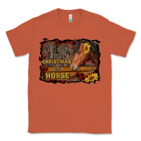 Copper all i want for christmas is a horse brown horse Classic Tee - RanaPortraitStore