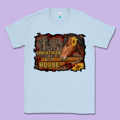 All I Want For Christmas Is A Horse Brown Horse Classic Tee Designed By Ranaportraitstore