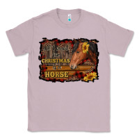 Lilac all i want for christmas is a horse brown horse Classic Tee - RanaPortraitStore