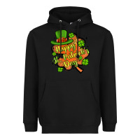 Black happy st patrick s day shamrock Heavyweight Hoodie - Artiststas