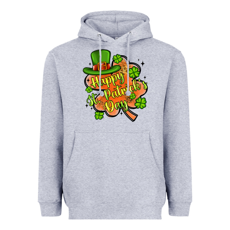 Happy St Patrick S Day Shamrock Heavyweight Hoodie by Artiststas | Teevron