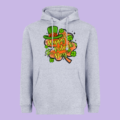 Happy St Patrick S Day Shamrock Heavyweight Hoodie Designed By Artiststas