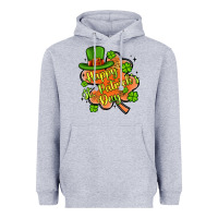 Heather Grey happy st patrick s day shamrock Heavyweight Hoodie - Artiststas