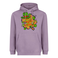Lavender happy st patrick s day shamrock Heavyweight Hoodie - Artiststas
