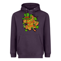 Plum happy st patrick s day shamrock Heavyweight Hoodie - Artiststas