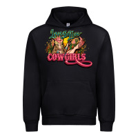 Black long live cowgirls Urban Hoodie - NancyCooperArtShop