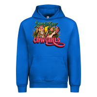 Cobalt long live cowgirls Urban Hoodie - NancyCooperArtShop