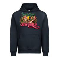Navy long live cowgirls Urban Hoodie - NancyCooperArtShop
