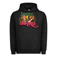 Pigment Black long live cowgirls Urban Hoodie - NancyCooperArtShop