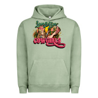Pigment Oil Green long live cowgirls Urban Hoodie - NancyCooperArtShop
