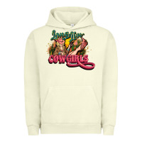 Pigment Pistachio long live cowgirls Urban Hoodie - NancyCooperArtShop