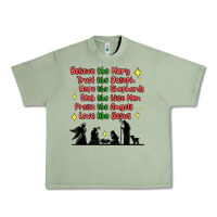 Oil Green jesus and family belive like mary Urban Heavy Tee - MaliasSmallBusiness