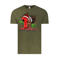 Vintage Olive my first christmas african girl Vintage Tee - BarkalooDesign