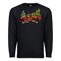 Black christmas truck Premium Sweatshirt - JahusDesignShop