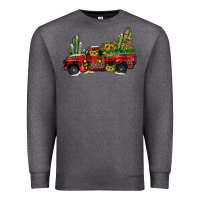Charcoal Heather christmas truck Premium Sweatshirt - JahusDesignShop