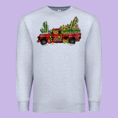 Christmas Truck Premium Sweatshirt Designed By Jahusdesignshop