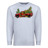 Heather Grey christmas truck Premium Sweatshirt - JahusDesignShop