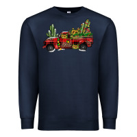 Navy christmas truck Premium Sweatshirt - JahusDesignShop