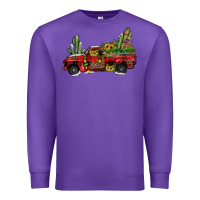 Purple christmas truck Premium Sweatshirt - JahusDesignShop