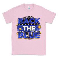 Bubblegum Pink back the blue Classic Tee - Zillion Design Studio
