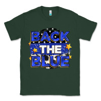Sports Green back the blue Classic Tee - Zillion Design Studio