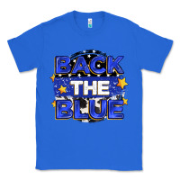 True Royal back the blue Classic Tee - Zillion Design Studio