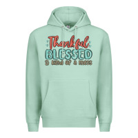 Seafoam thankful blessed and kind of a mess Premium Hoodie - MaliasSmallBusiness