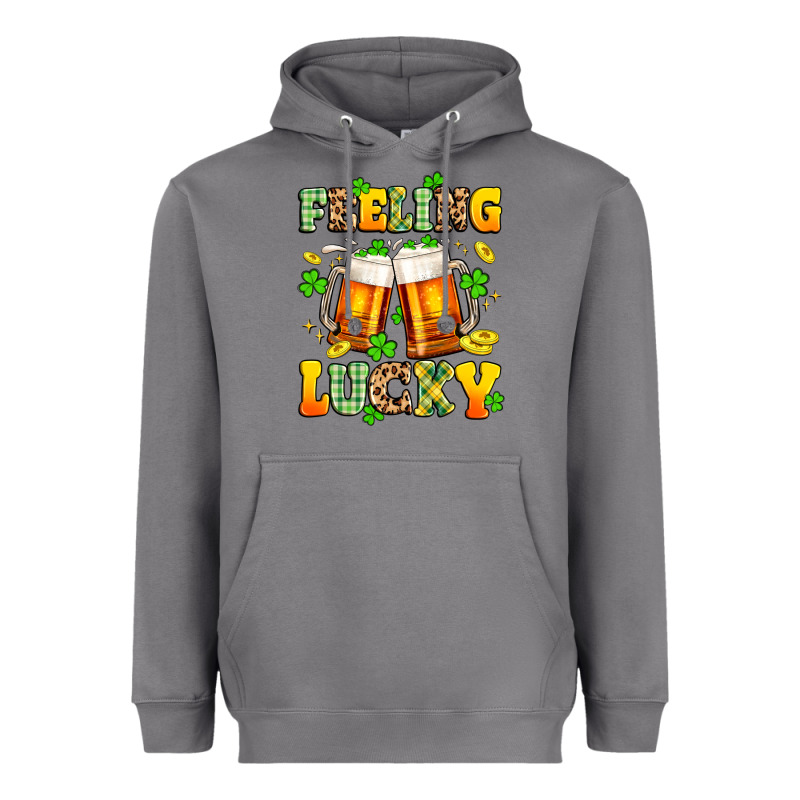 Feeling Lucky Heavyweight Hoodie by Artiststas | Teevron