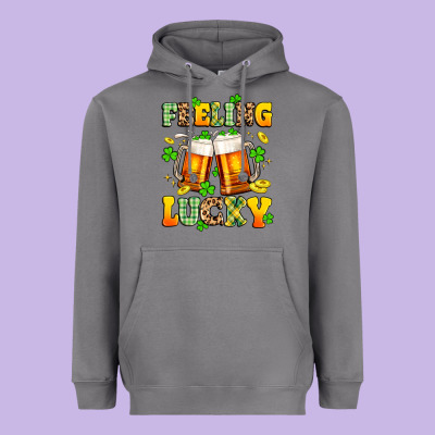 Feeling Lucky Heavyweight Hoodie Designed By Artiststas
