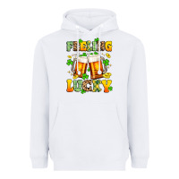 White feeling lucky Heavyweight Hoodie - Artiststas
