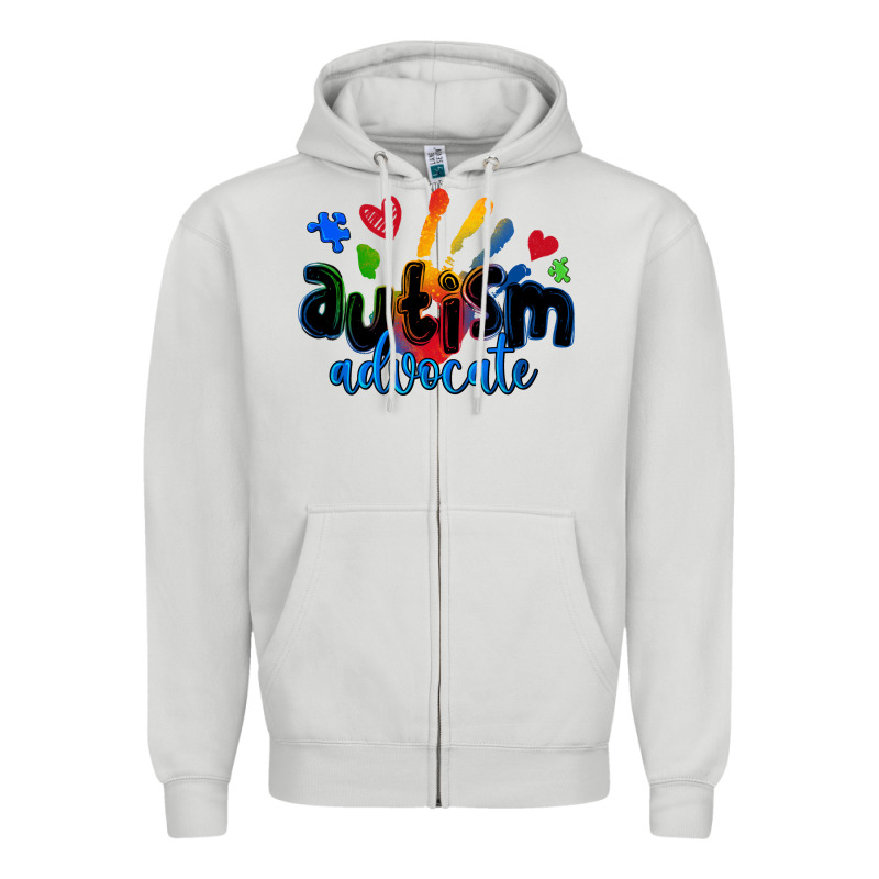 Autism Advocate Zipper Hoodie by Zillion Design Studio | Teevron