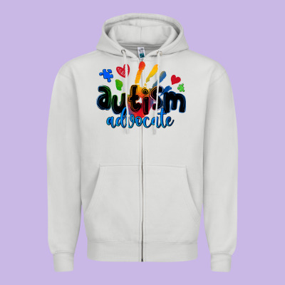 Autism Advocate Zipper Hoodie Designed By Zillion Design Studio