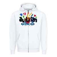 White autism advocate Zipper Hoodie - Zillion Design Studio