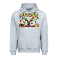 Heather Grey cowboy christmas Urban Hoodie - MaliasSmallBusiness