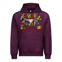 Mauve Wine cowboy christmas Urban Hoodie - MaliasSmallBusiness