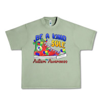 Oil Green be a kind sole autism awareness Urban Heavy Tee - MaliasSmallBusiness