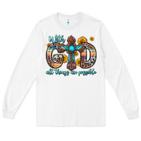 White with god all things are possible cross Long Sleeve Tee - Zillion Design Studio