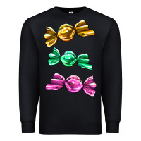Black colorful candies Premium Sweatshirt - AdoDesignShop