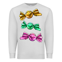 Dove Grey colorful candies Premium Sweatshirt - AdoDesignShop