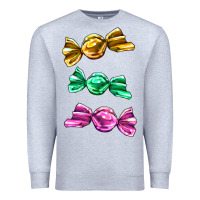 Heather Grey colorful candies Premium Sweatshirt - AdoDesignShop