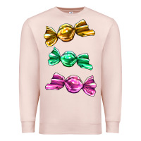 Pale Pink colorful candies Premium Sweatshirt - AdoDesignShop
