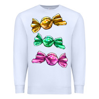 White colorful candies Premium Sweatshirt - AdoDesignShop