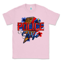 Police Wife With Lightning Bolt Classic Tee | Teevron