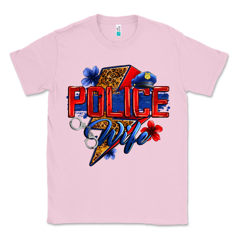 Police Wife With Lightning Bolt Classic Tee by Zillion Design Studio | Teevron