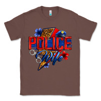 Chestnut police wife with lightning bolt Classic Tee - Zillion Design Studio