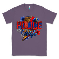 Lavender police wife with lightning bolt Classic Tee - Zillion Design Studio