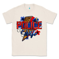 Natural police wife with lightning bolt Classic Tee - Zillion Design Studio