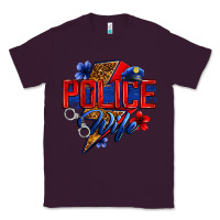 Plum police wife with lightning bolt Classic Tee - Zillion Design Studio
