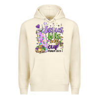 Sandshell mardi gras jesus fills my cup Premium Hoodie - MaliasSmallBusiness