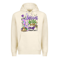 Tofu mardi gras jesus fills my cup Premium Hoodie - MaliasSmallBusiness